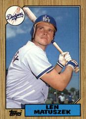 Len Matuszek #457 Baseball Cards 1987 Topps Prices