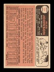 Back | Alex Johnson Baseball Cards 1966 Topps