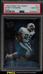 Barry Sanders [Blue] #T1 Football Cards 1999 Topps Finest Team Prices