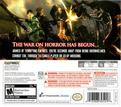 Back Cover | Resident Evil: The Mercenaries 3D Nintendo 3DS
