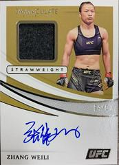 Zhang Weili Ufc Cards 2021 Panini Immaculate UFC Memorabilia Autographs Prices