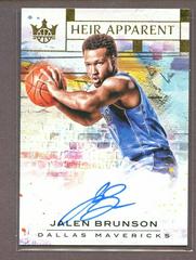 Jalen Brunson Basketball Cards 2018 Panini Court Kings Heir Apparent Autographs Prices