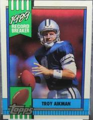 Troy Aikman [Disclaimer Back] Football Cards 1990 Topps Prices