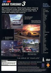 Back Cover | Gran Turismo 3 Playstation 2