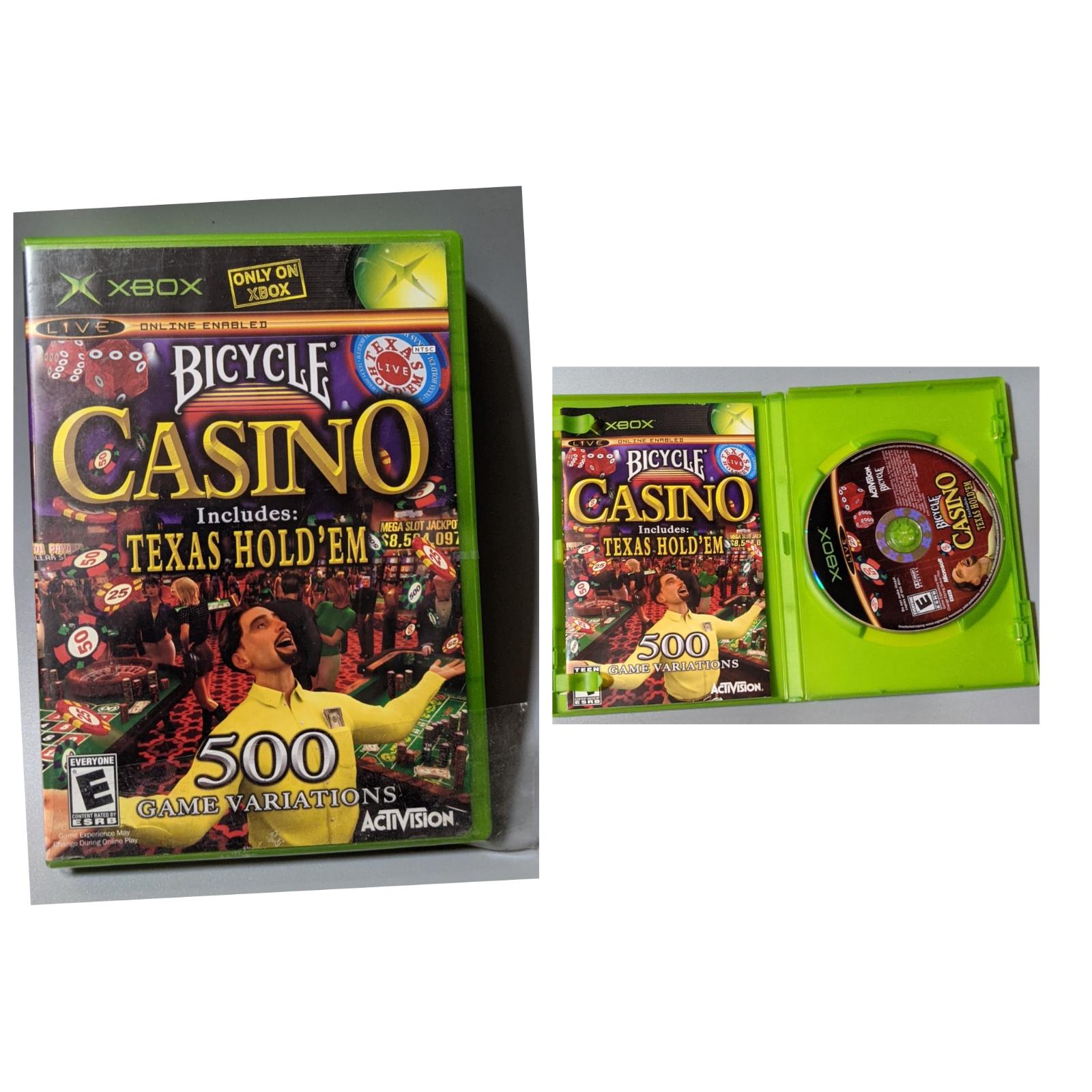 Bicycle Casino Item, Box, and Manual Xbox