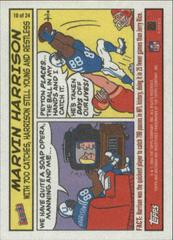 Marvin Harrison #10 Football Cards 2004 Bazooka Comics Prices