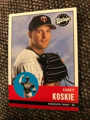 Corey Koskie Baseball Cards 2001 Upper Deck Vintage Prices