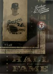 Nolan Ryan [Hall of Fame Silver] #HF-6 Baseball Cards 2005 Donruss Leather & Lumber Prices