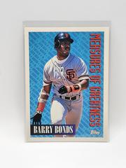 Barry Bonds #605 Baseball Cards 1994 Topps Prices
