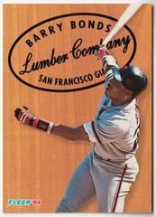 Barry Bonds Baseball Cards 1994 Fleer Lumber Co Prices