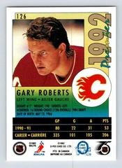 Back Of Card  | Gary Roberts Hockey Cards 1991 O-Pee-Chee Premier