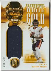 Justin Fields #WG-JFI Football Cards 2022 Panini Gold Standard White Relics Prices