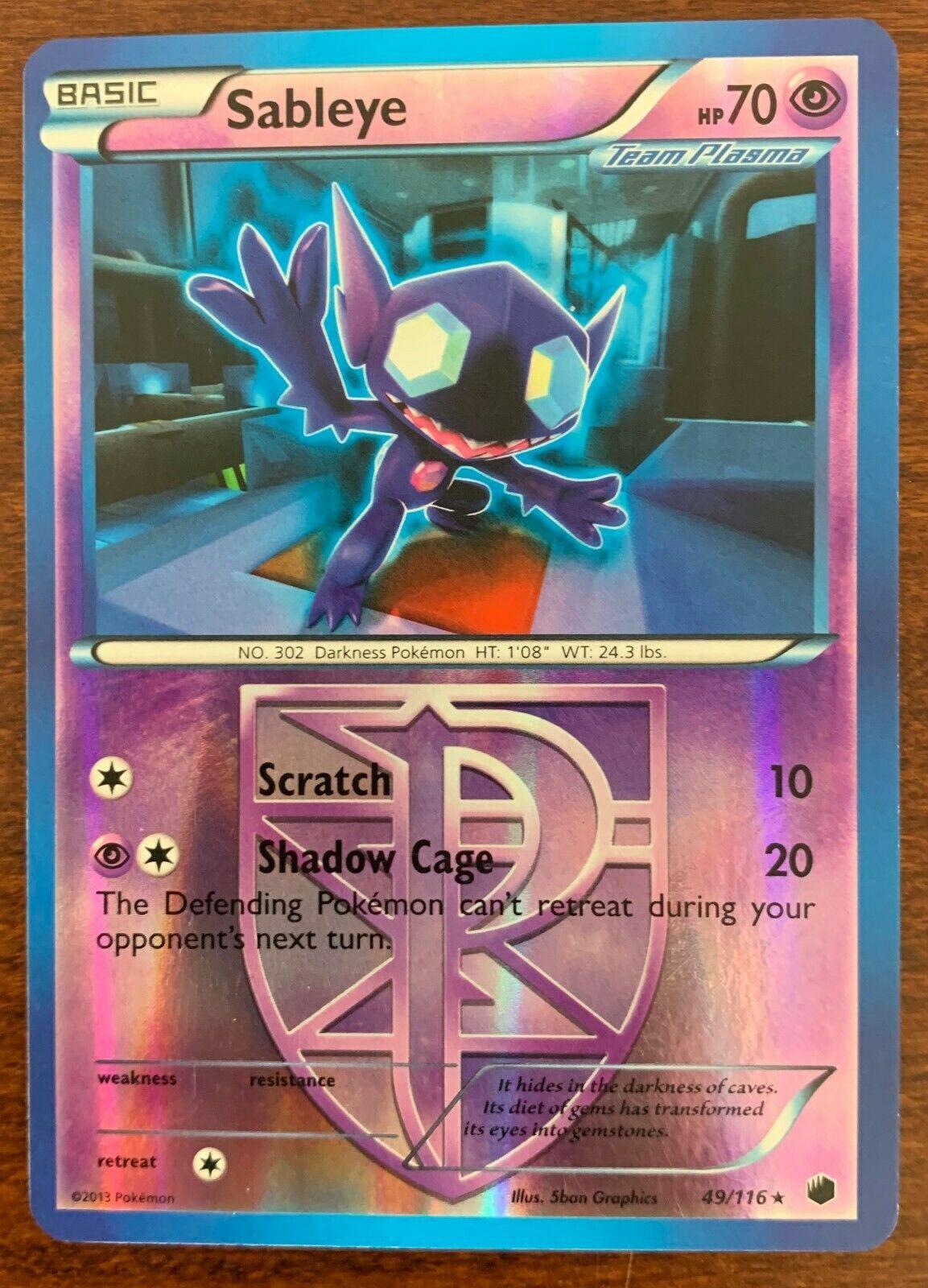 Sableye [Reverse Holo] 49 Prices Pokemon Plasma Freeze Pokemon Cards
