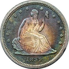 1839 Coins Seated Liberty Quarter Prices