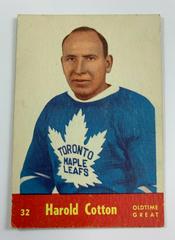 Harold Cotton #32 Hockey Cards 1955 Parkhurst Prices