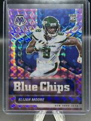 Elijah Moore [Purple Mosaic] Football Cards 2021 Panini Mosaic Blue Chips Prices