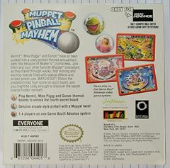 Box Back | Muppet Pinball Mayhem GameBoy Advance