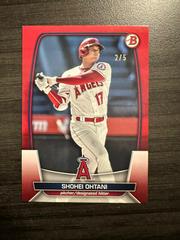 Shohei Ohtani [Red] #51 Baseball Cards 2023 Bowman Prices