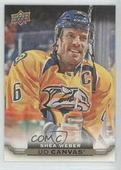 Shea Weber Hockey Cards 2015 Upper Deck Canvas Prices