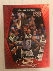 Stephon Marbury [Red] #SQ16 Basketball Cards 1998 UD Choice Starquest Prices