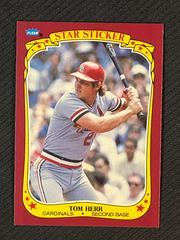 Tom Herr #57 Baseball Cards 1986 Fleer Star Stickers Prices