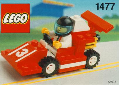 Red Race Car #1477 LEGO Town