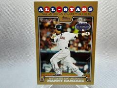 Manny Ramirez [Gold] #UH190 Baseball Cards 2008 Topps Update & Highlights Prices