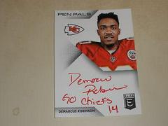 Demarcus Robinson [Red Ink] #PP-DR Football Cards 2016 Panini Donruss Elite Pen Pals Autographs Prices
