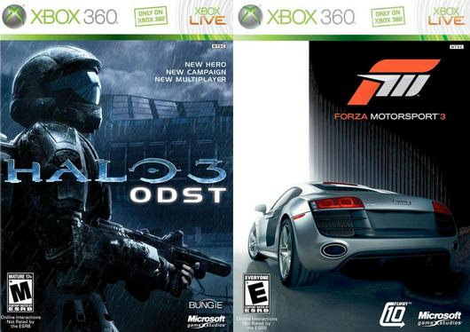 Halo 3: ODST & Forza Motorsport 3 Cover Art