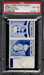 Bobby Hull, Doug Mohns Hockey Cards 1961 Topps Stamp Panels Prices