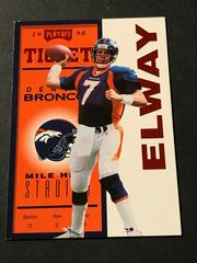 John Elway [Red] #24 Football Cards 1998 Playoff Contenders Ticket Prices