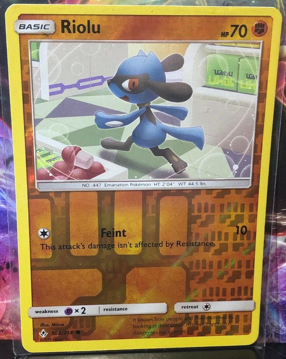 Riolu [Reverse Holo] 102 Prices Pokemon Unbroken Bonds Pokemon Cards