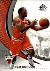 Ben Gordon #13 Basketball Cards 2005 SP Game Used Prices