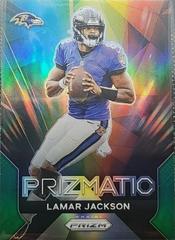 Lamar Jackson [Green] #12 Football Cards 2023 Panini Prizm Prizmatic Prices