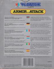 Box Rear | Armor Attack PAL Vectrex