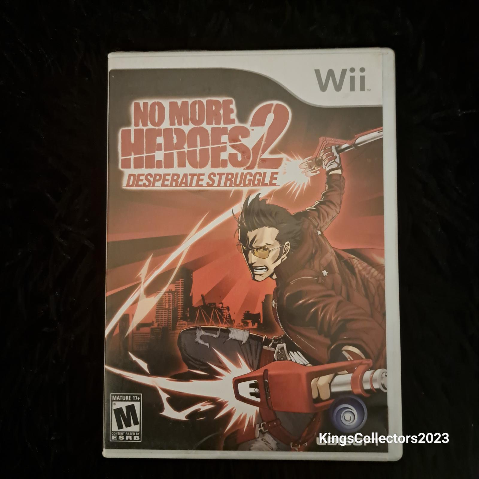 No More Heroes 2 Desperate Struggle Item, Box, and Manual Wii