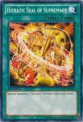 Hieratic Seal of Supremacy [1st Edition] GAOV-EN057 YuGiOh Galactic Overlord Prices