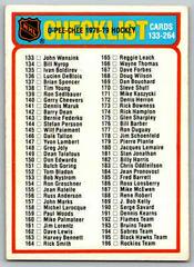 Checklist 133-264 Hockey Cards 1978 O-Pee-Chee Prices