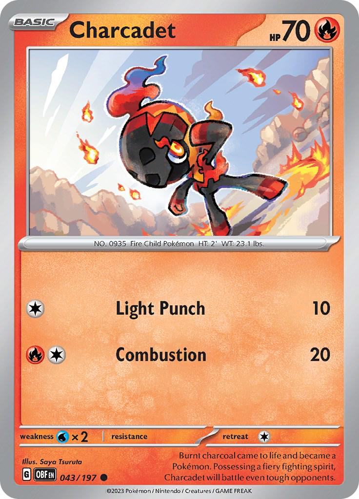 Charcadet #43 Pokemon Obsidian Flames