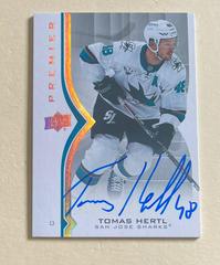 Tomas Hertl [Silver Spectrum Autograph] Hockey Cards 2020 Upper Deck Premier Prices