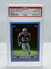 Deion Branch [Blue] #104 Football Cards 2006 Topps Chrome Prices