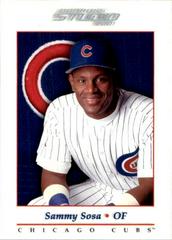 Sammy Sosa Baseball Cards 2001 Studio Prices