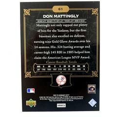 Back | Don Mattingly Baseball Cards 2007 SP Legendary Cuts