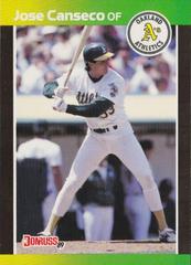 Jose Canseco #91 Baseball Cards 1989 Donruss Prices