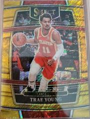 Trae Young [Gold Shimmer] Basketball Cards 2021 Panini Select Prices