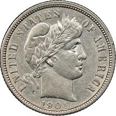 1901 O Coins Barber Dime Prices