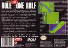 Hal'S Hole In One Golf - Back | Hal's Hole in One Golf Super Nintendo