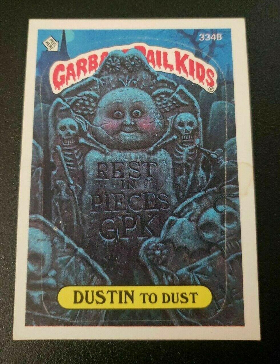 DUSTIN To Dust 334B Prices 1987 Garbage Pail Kids GPK Cards