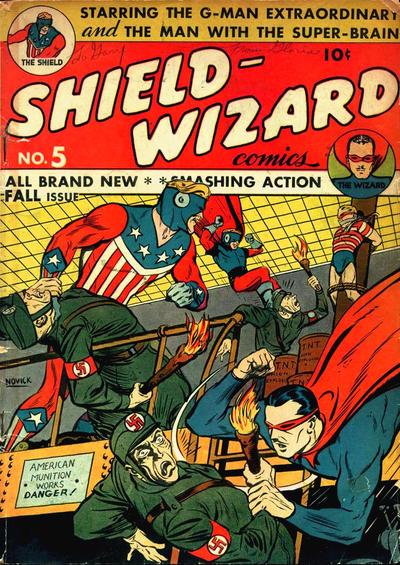 Shield-Wizard Comics #5 (1941) Comic Books Shield-Wizard Comics