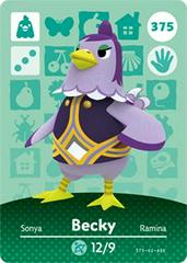 Becky #375 [Animal Crossing Series 4] Amiibo Cards Prices